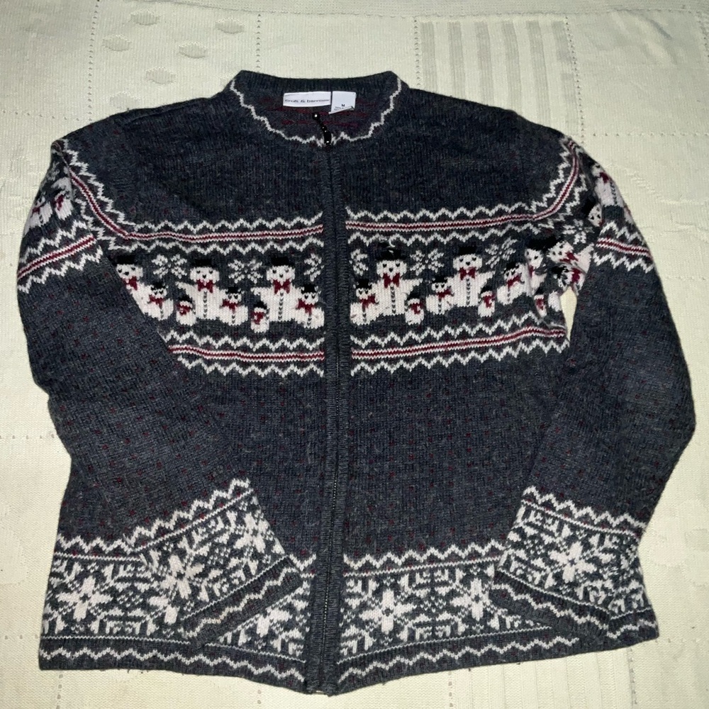 Snowman knitted sweater